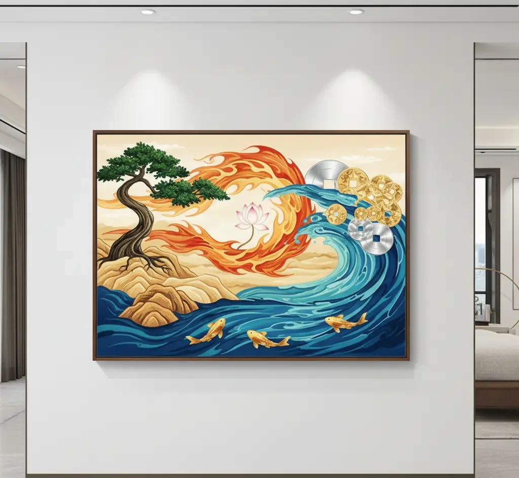 15 تابلو فنگ شویی با خواص شگفت انگیز و محل مناسب نصب آنها 4 فنگ شویی