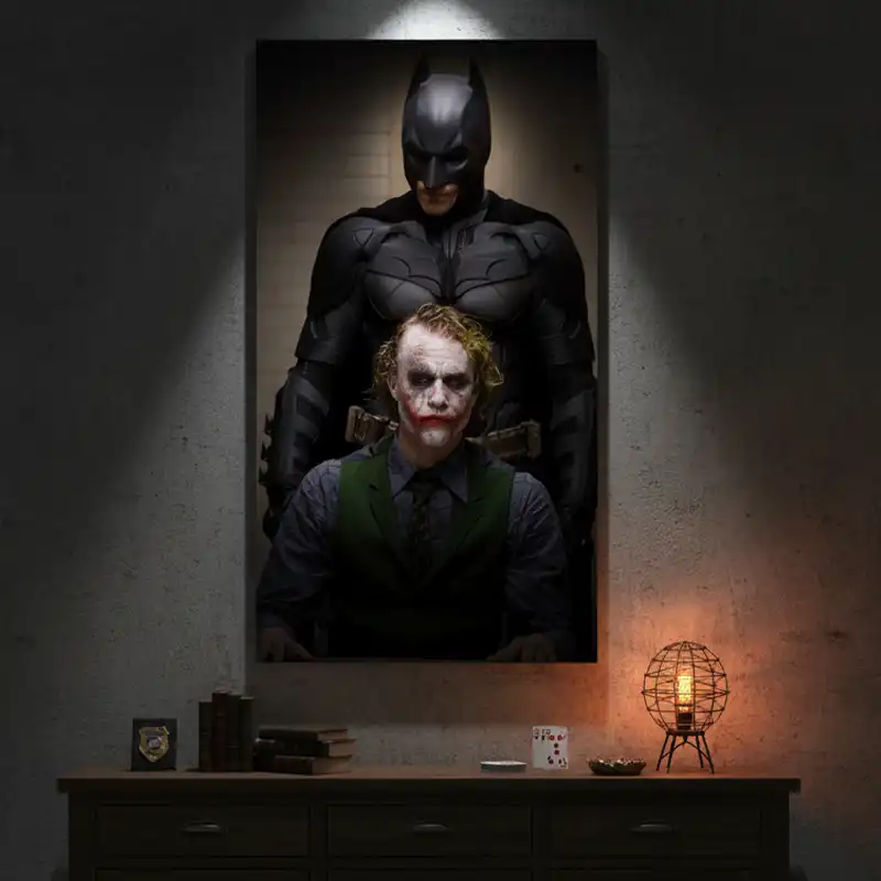 تابلو دکوراتیو طرح Dark knight کد D190 2 تابلو دکوراتیو طرح Dark knight