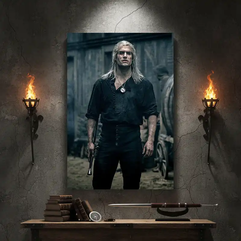 تابلو دکوراتیو طرح Witcher کد D208 2 تابلو دکوراتیو طرح Witcher