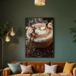 تابلو دکوراتیو طرح آدم کوچک روی قهوه کد D125 11 تابلو دکوراتیو طرح آدم کوچک روی قهوه