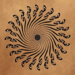 تابلو کالیگرافی طرح هیچ خورشید