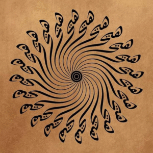 تابلو کالیگرافی طرح هیچ خورشید