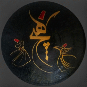 تابلو کالیگرافی طرح هیچ و رقص مولانا کد C125 30 تابلو کالیگرافی طرح هیچ و رقص مولانا