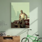 تابلو دکوراتیو طرح GTA san کد D205 4 تابلو دکوراتیو طرح GTA san