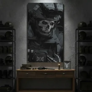 تابلو دکوراتیو طرح ghost call of duty کد D206 21 تابلو دکوراتیو طرح ghost call of duty