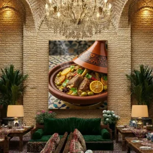 تابلو دکوری طرح خوراک گوشت کد D166 38 تابلو دکوری طرح خوراک گوشت
